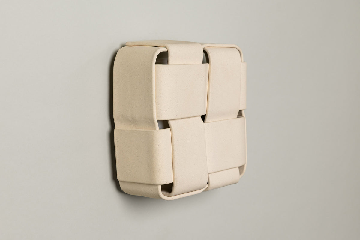 Stria 4 Sconce, Bone — side angle