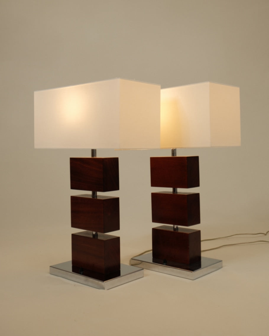 Pair of French Hotel Table Lamps by Truffe Studio | The Oblist