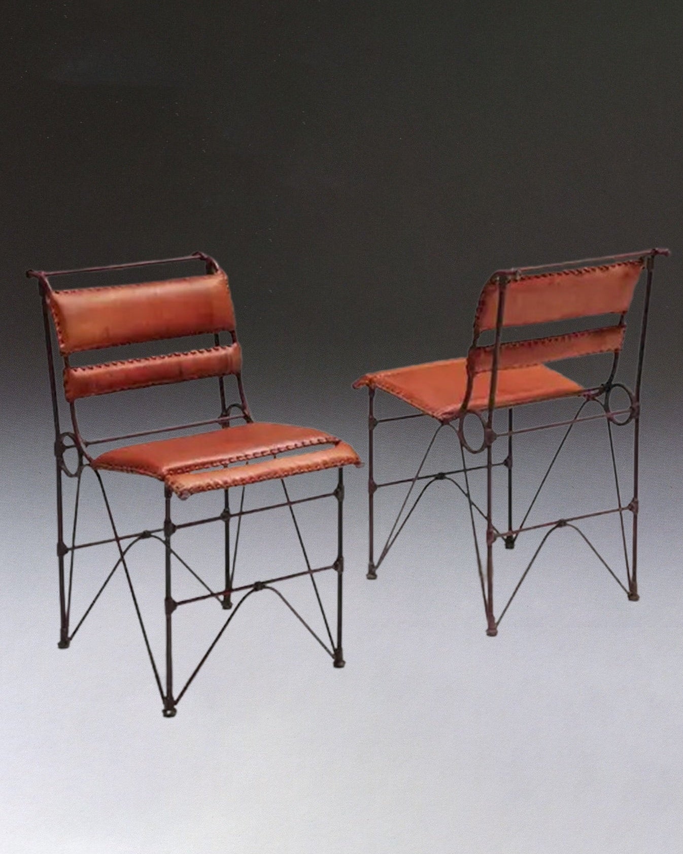 Pair of Brutalist Chairs by Ilana Goor