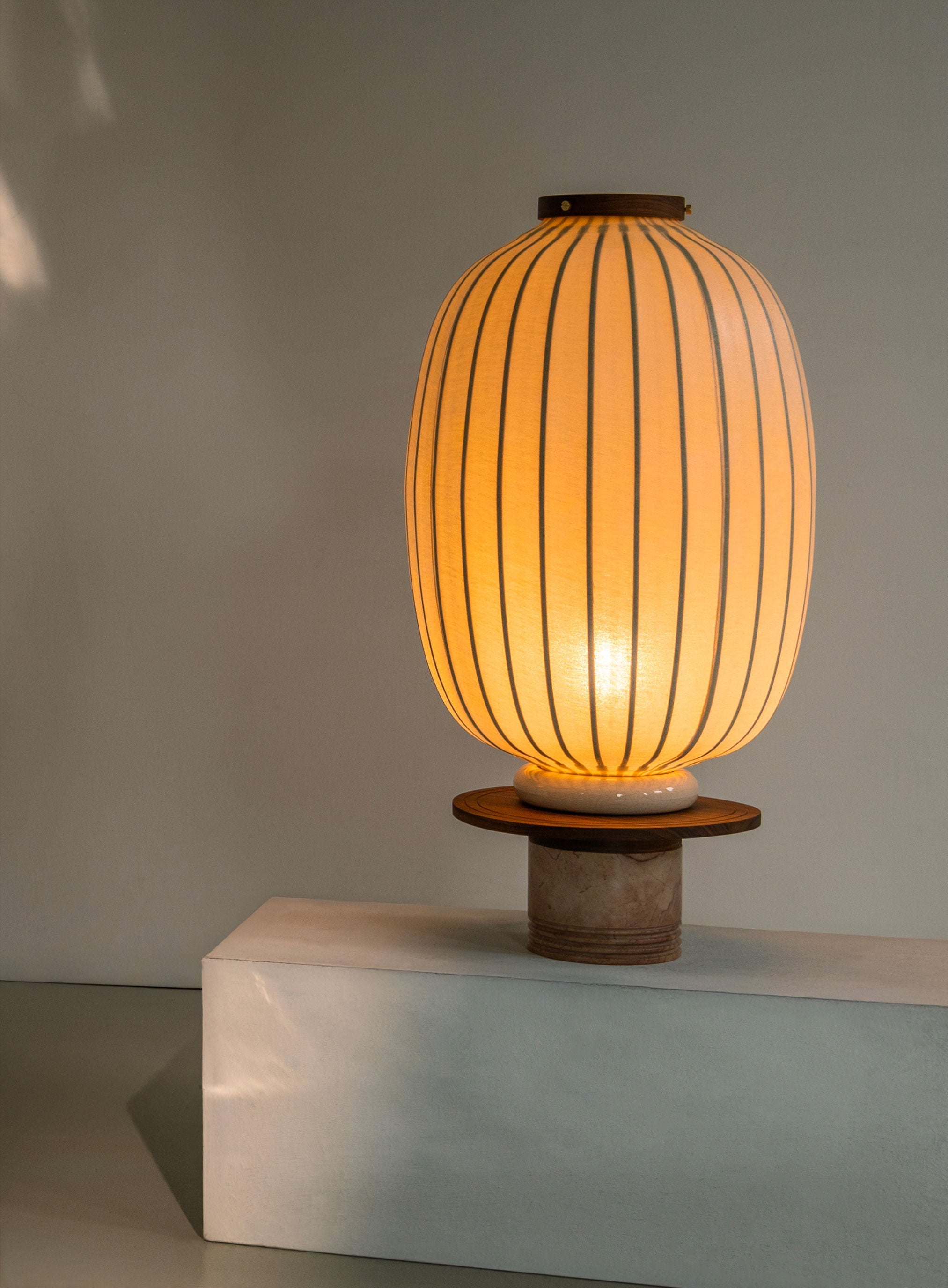 'Peach Charm' Table Lamp — side angle