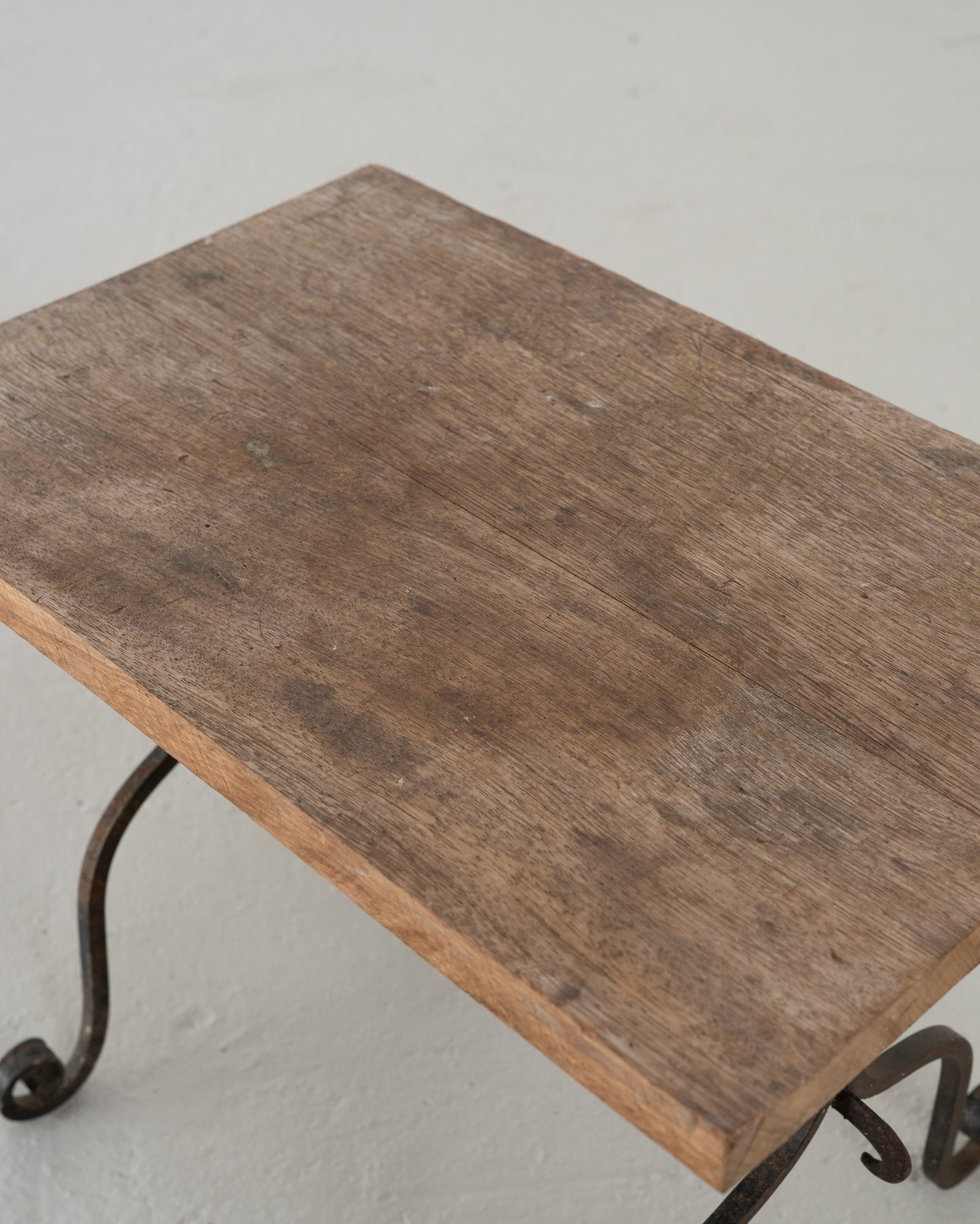 Early 20th Century Wrought Iron Side Table — alternate view