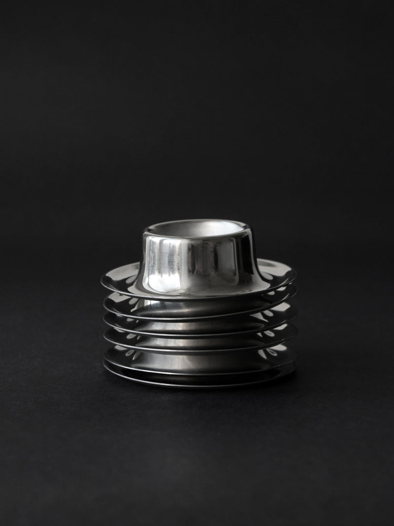 Stainless Steel WMF Egg Cups, Set Of 6, Germany, 1970s by Vintage Stories | The Oblist — polished silver finish