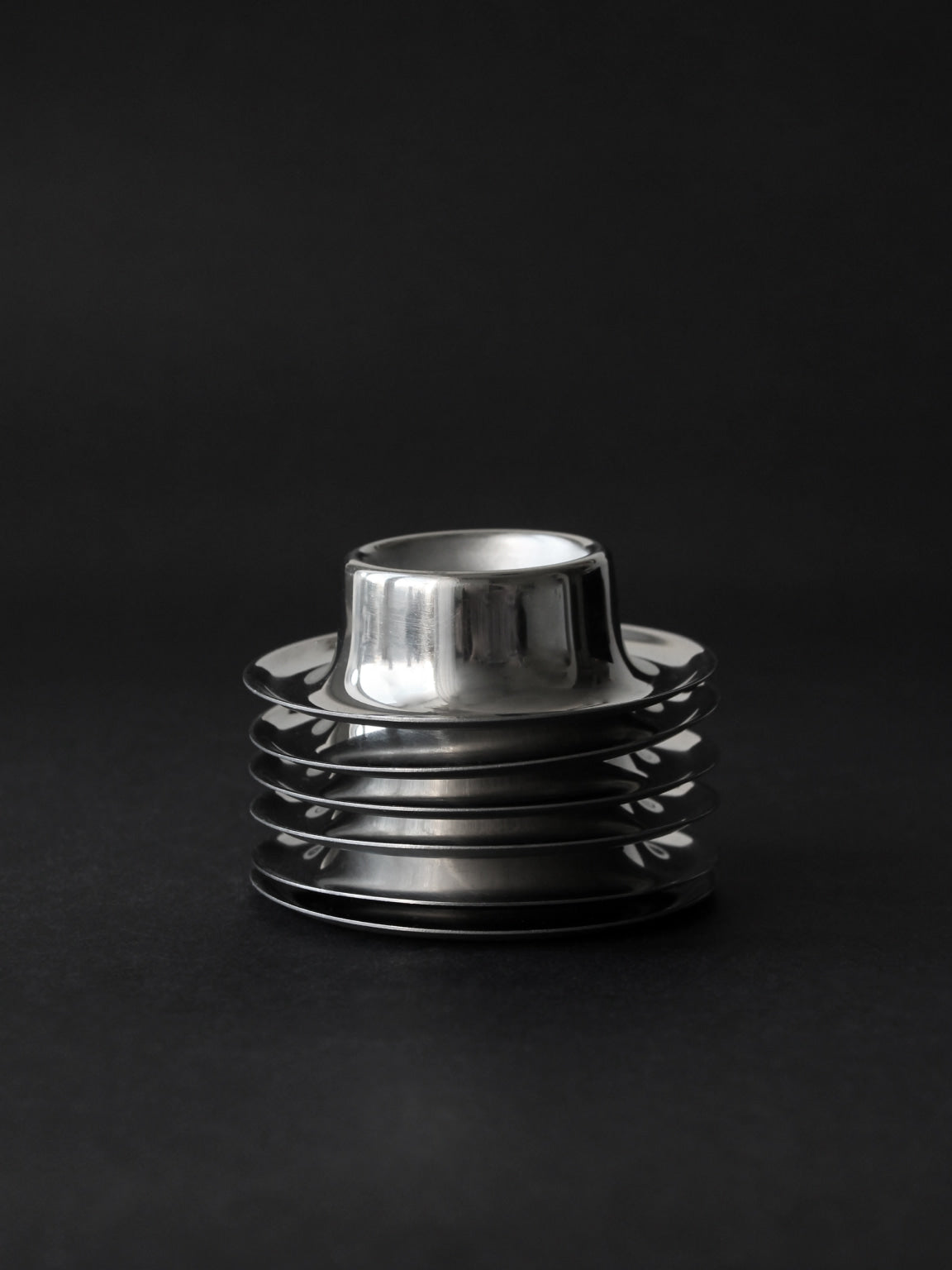 Stainless Steel WMF Egg Cups, Set Of 6, Germany, 1970s by Vintage Stories | The Oblist — polished silver finish