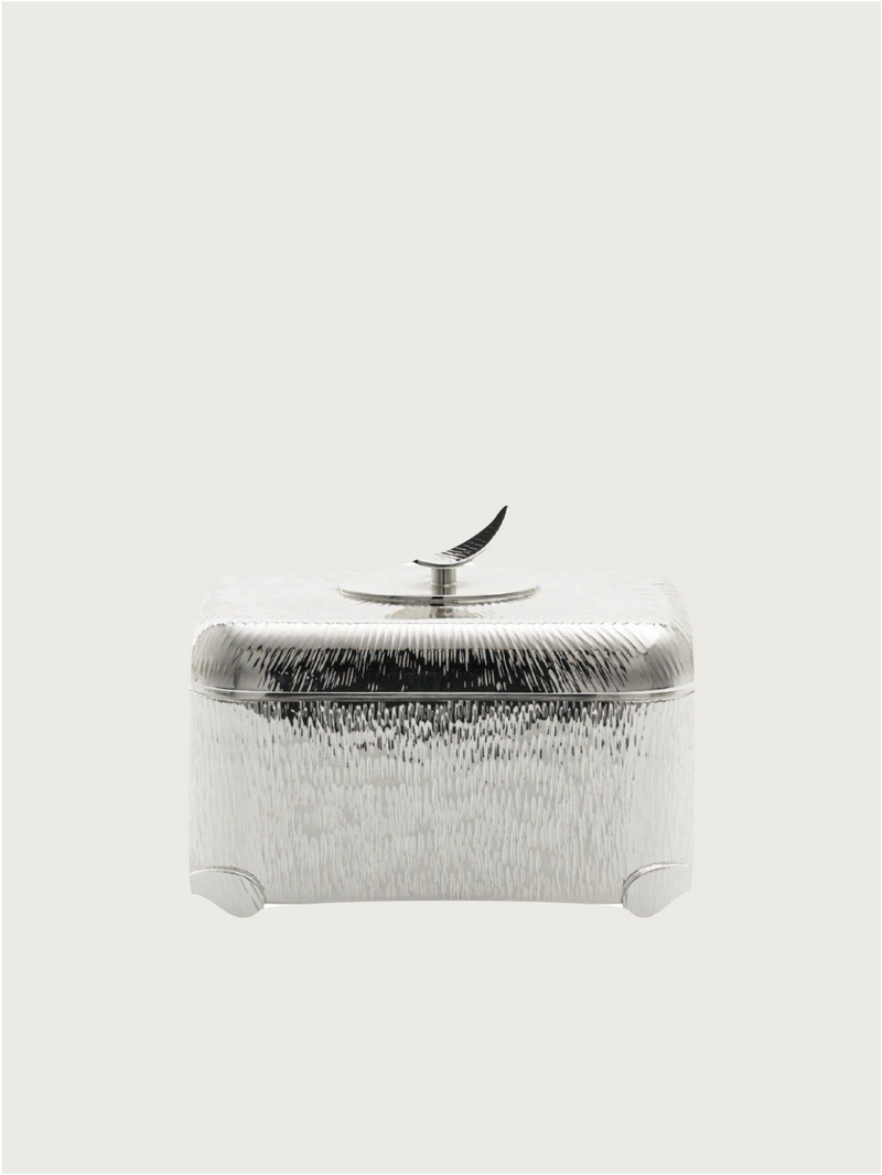 Silver-plated valuables holder by zanetto | The Oblist — handcrafted silver box