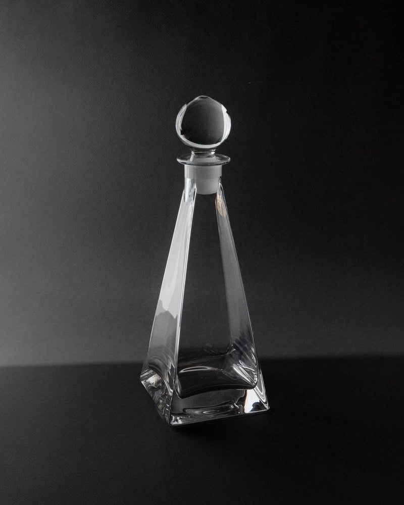 1980s Murano Glass Decanter by Bottega Jacobs | The Oblist — clear glass, vintage design
