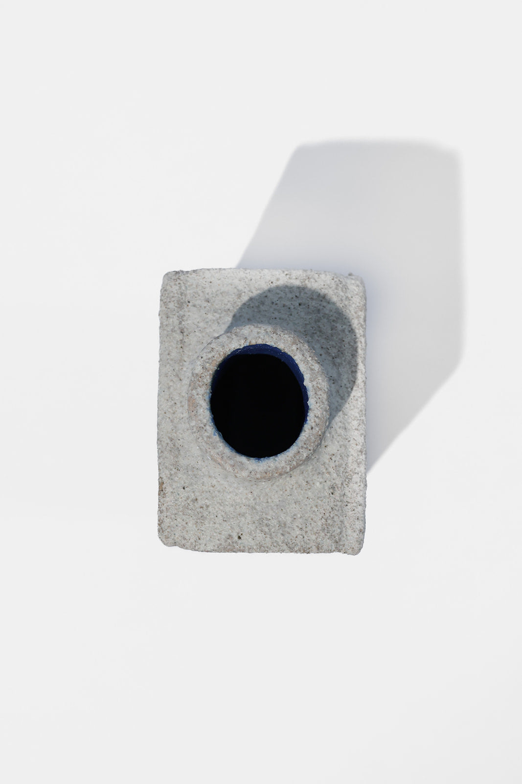 Ceramic vase Brutalist Strange Work - Small Craie 01 - 02 DUO  — close-up