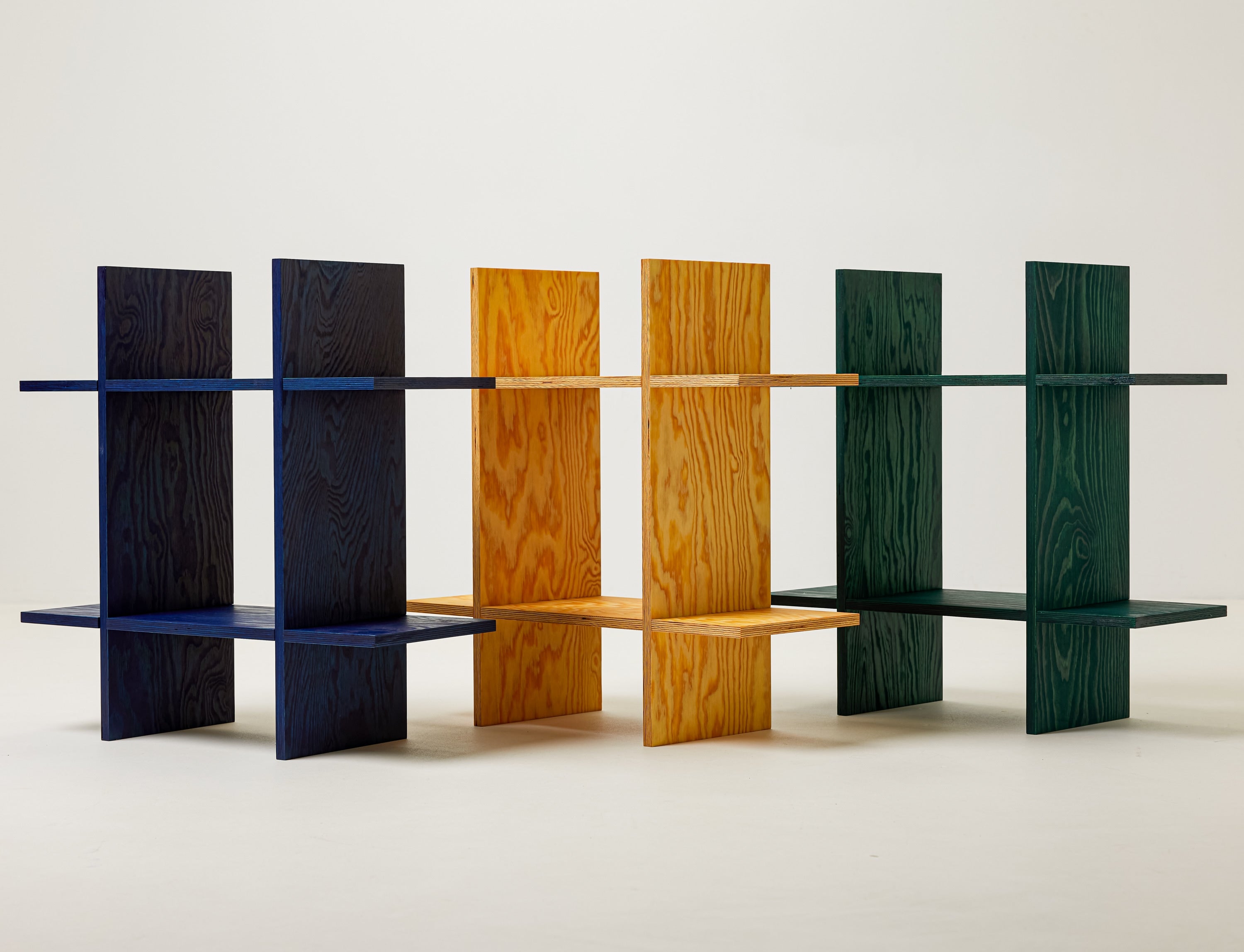 Mini Pine Grid Shelf — in context