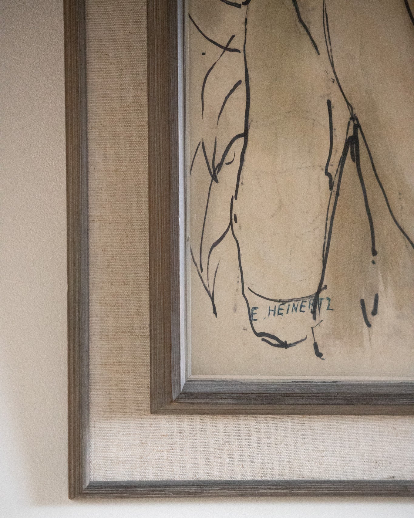 Encre sur papier du milieu du siècle par Erik Heinerttz