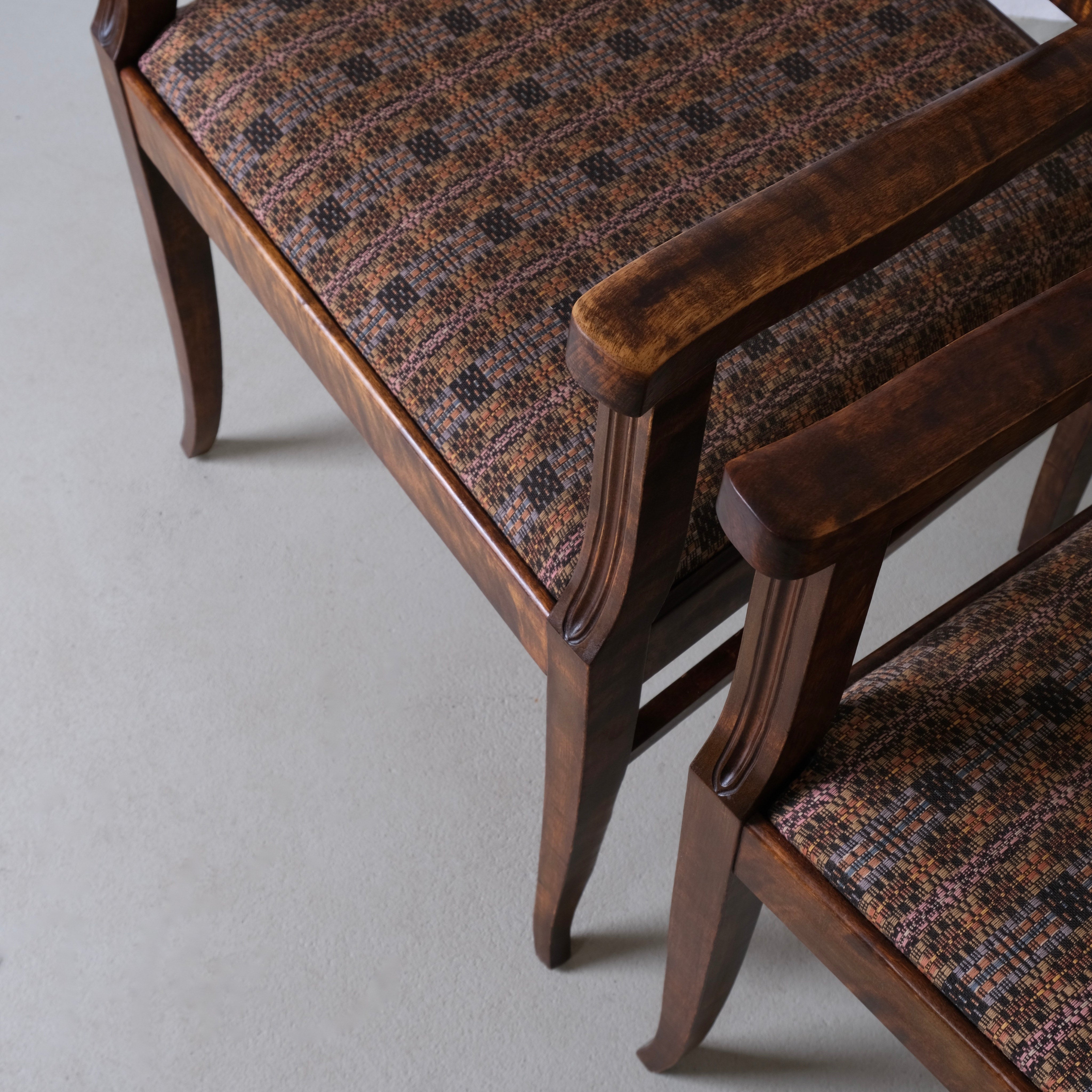Biedermeier Satin Birch Armchairs | Sweden | Set of 2 — view 10