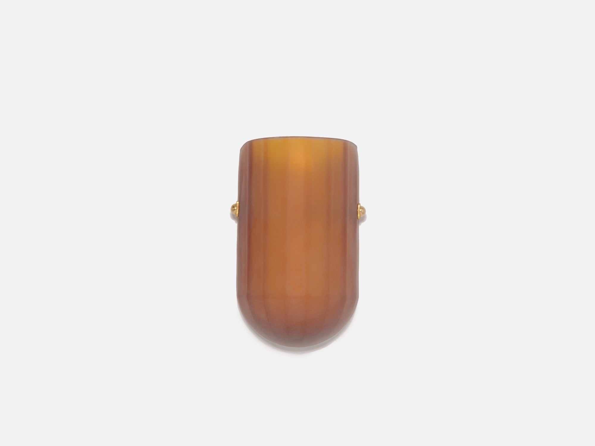 Selene Mezzo Blown Colored Glass Wall Sconce with Etched Finish and Brass Metal Hardware — lifestyle setting
