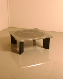 Sculptural Coffee Table in Wood and Steel by Heinz Lilienthal, 1960s | The Oblist — vintage wood and steel design