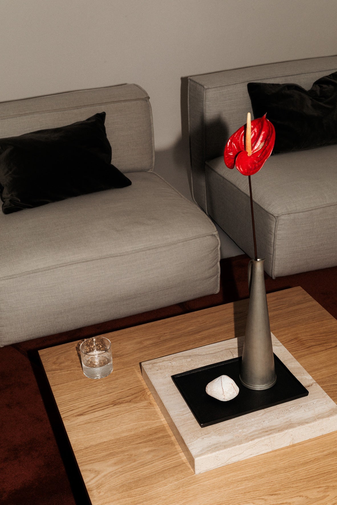 Contemporary BLOCK Coffee Table — side angle