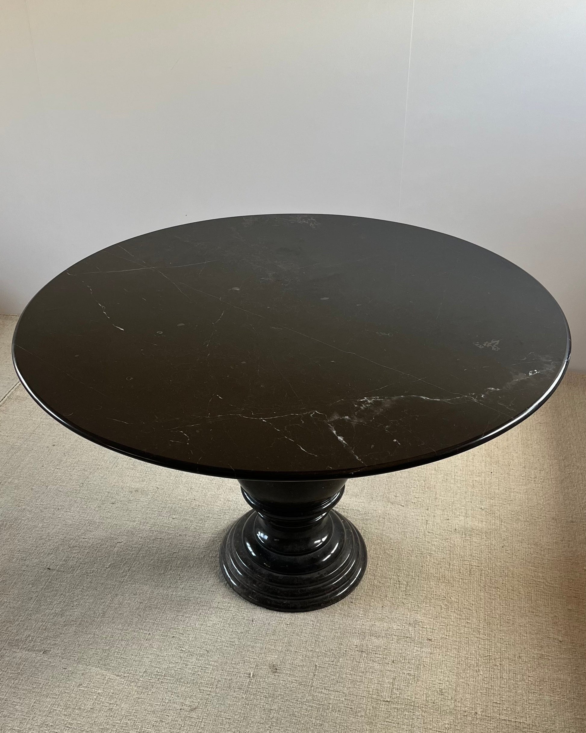 Mid-Century Italian Carved Marble Centre Table — side angle