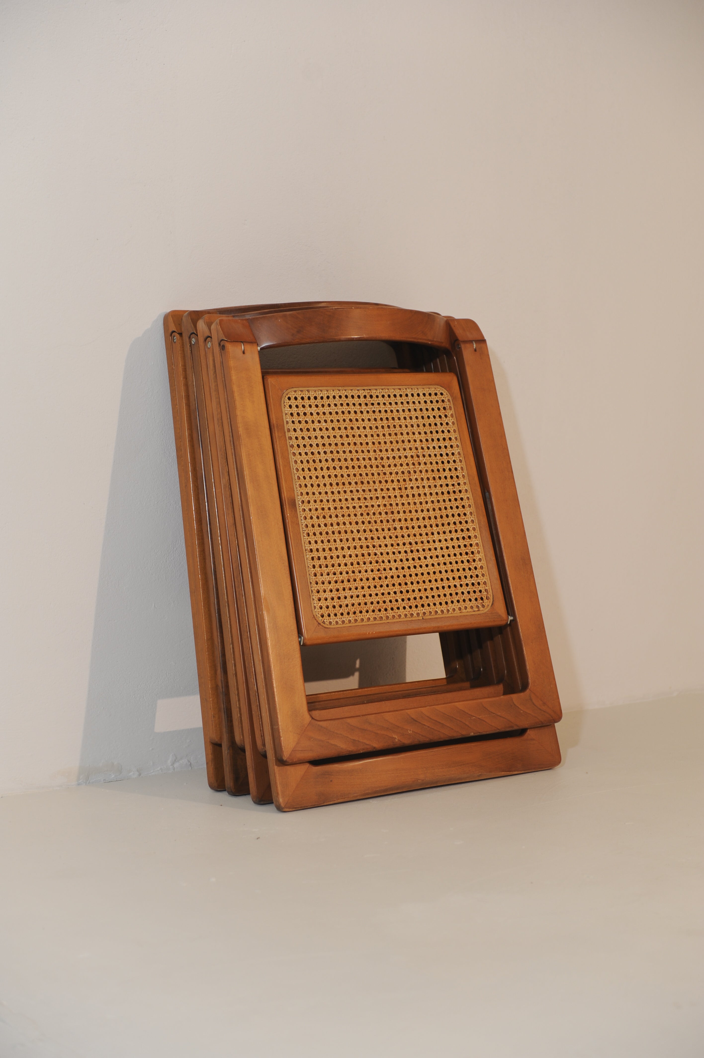 Set of 4 Aldo Jacober & D'Aniello Folding Chairs, 1966