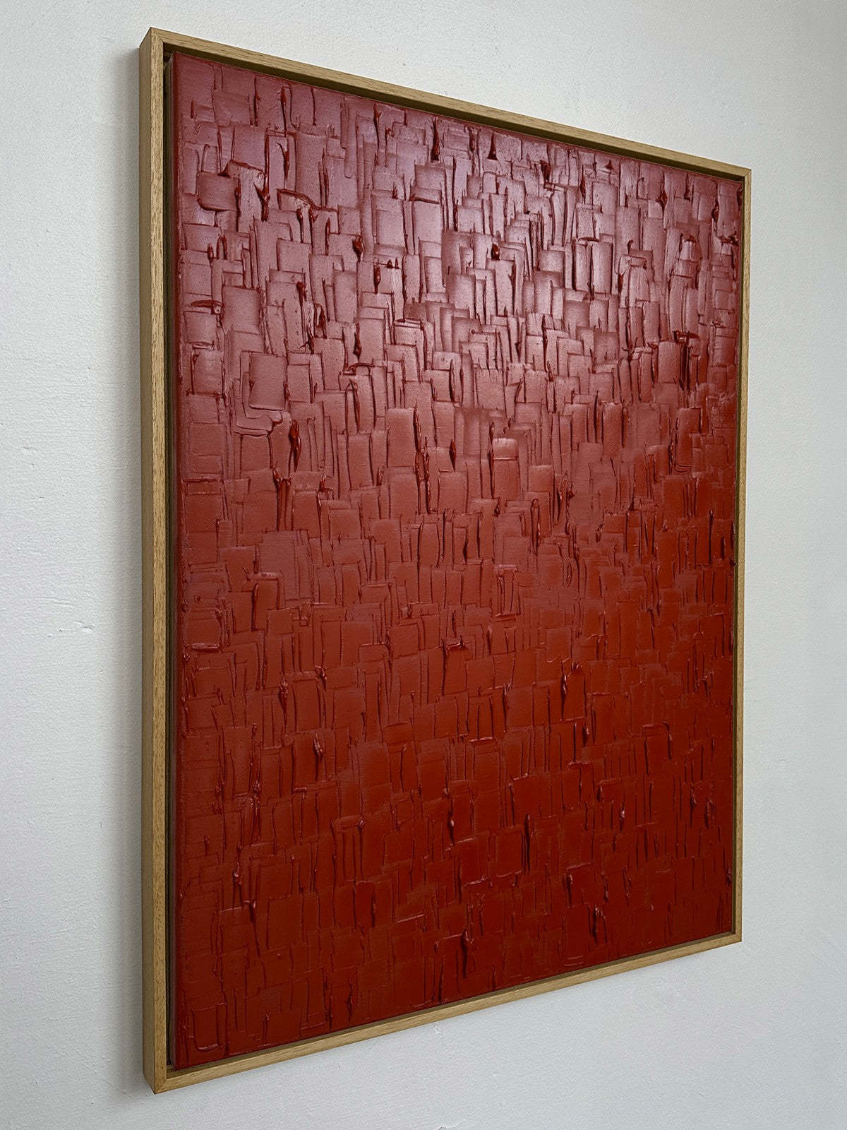 'Venetian Red - Heavy Texture' Painting — detail view