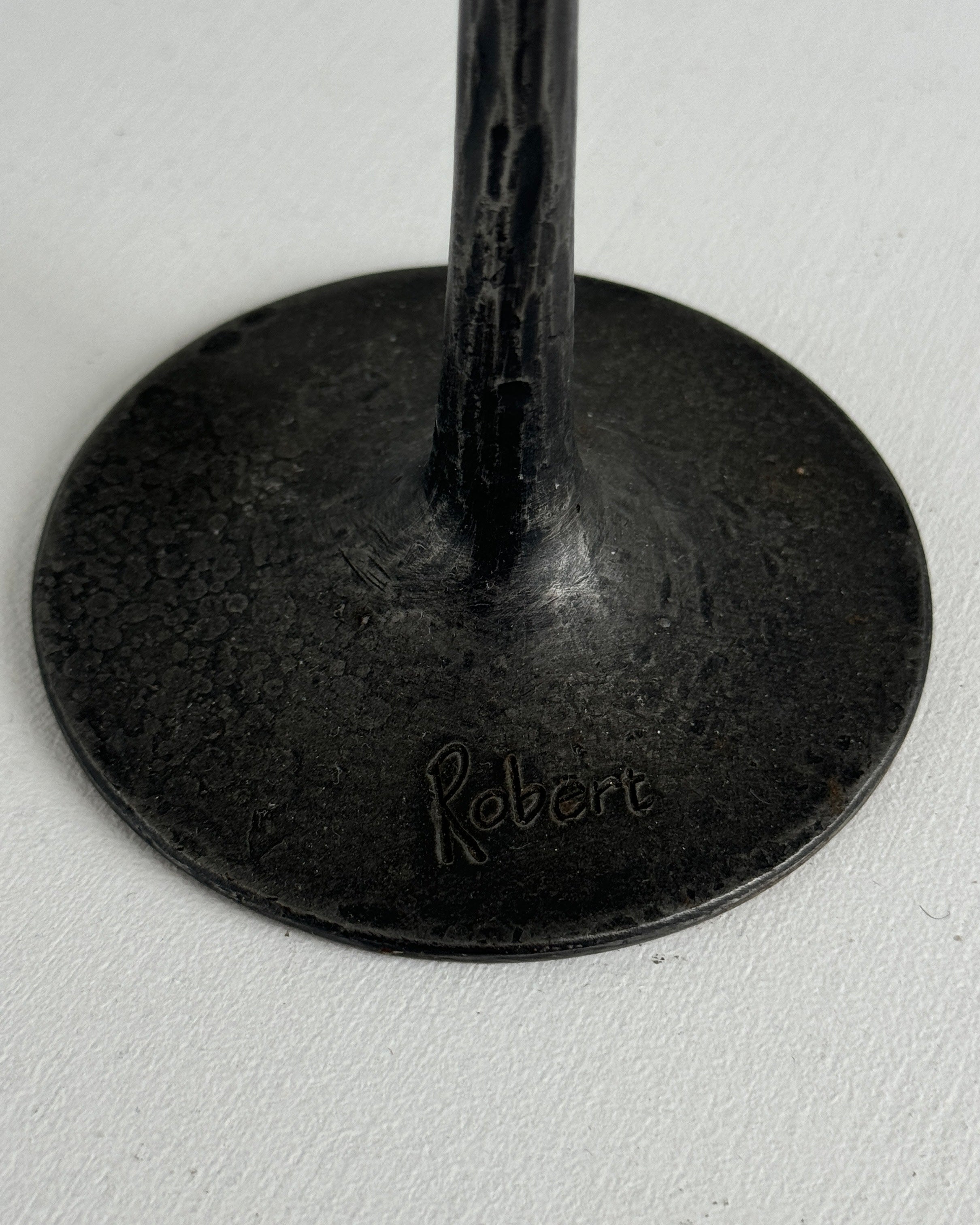 Large Metal Candleholder, France, 1960s