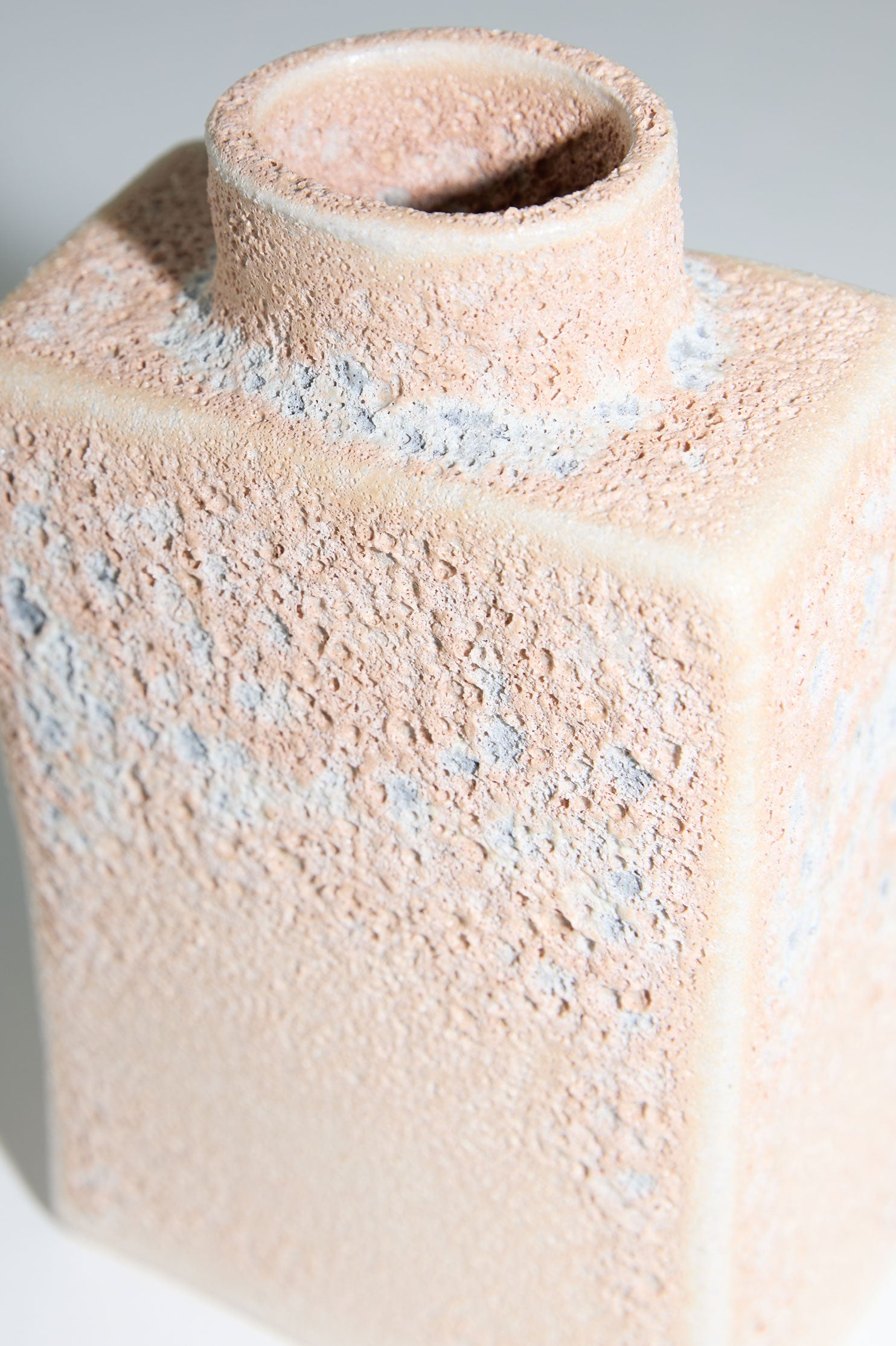 Cuubik - Small Lichen Ceramic Vase  — side angle