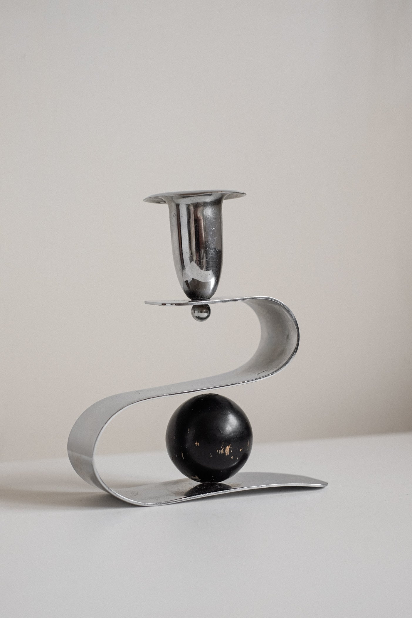 Vintage Balance Candle Holder — close-up