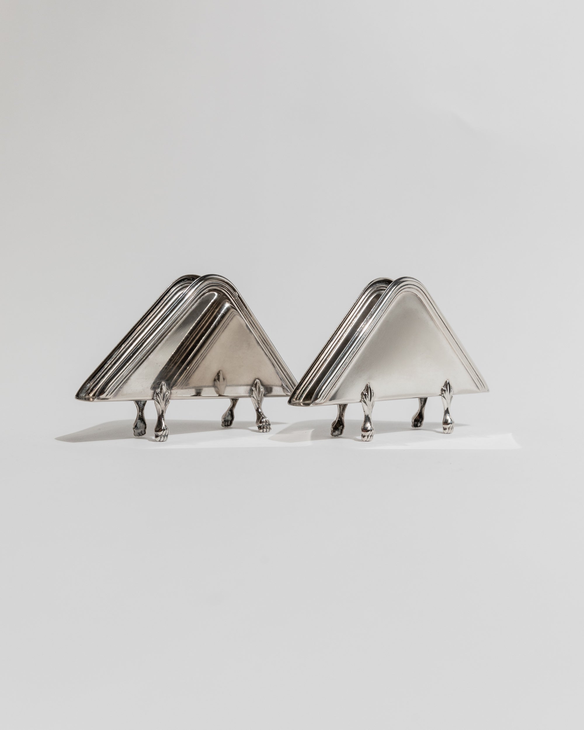 Set of 2 Triangular Napkin Holders, Italy 1970s