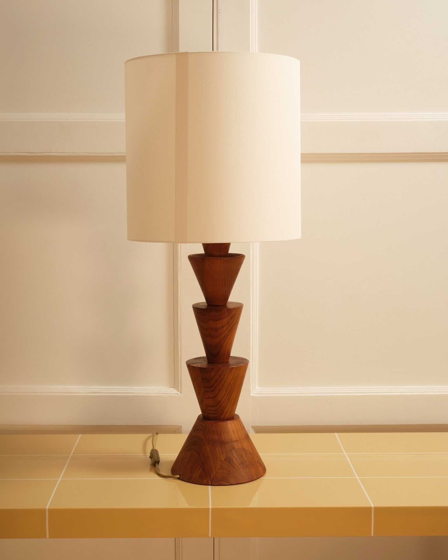 Graphic Wooden Lamp - Italy