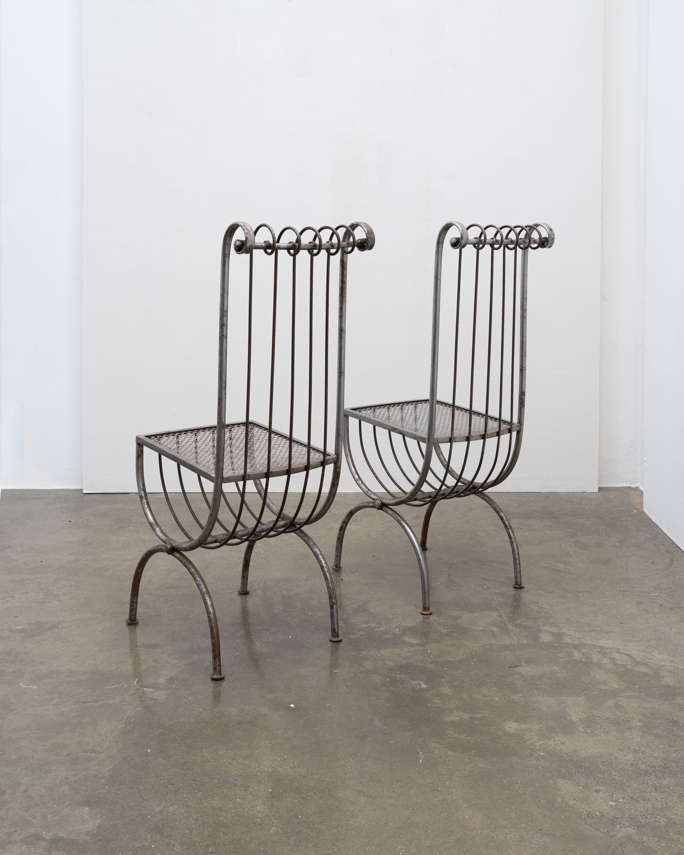 Sculptural Metal Chair by S. Salvadori, Italy, c.1950 (1 of 2)