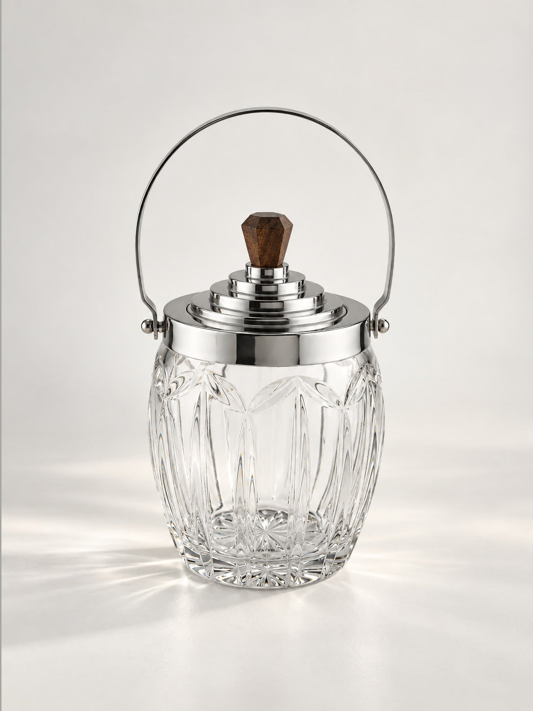 French Art Deco Cut Glass Biscuit Jar / Bonbonnière - 1930s by Dodo Vintage | The Oblist