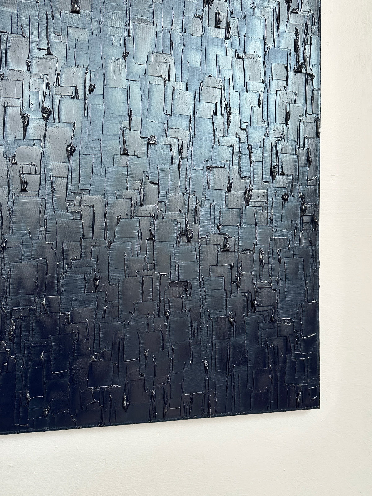 'Prussian Blue - Heavy Texture' Painting — lifestyle setting
