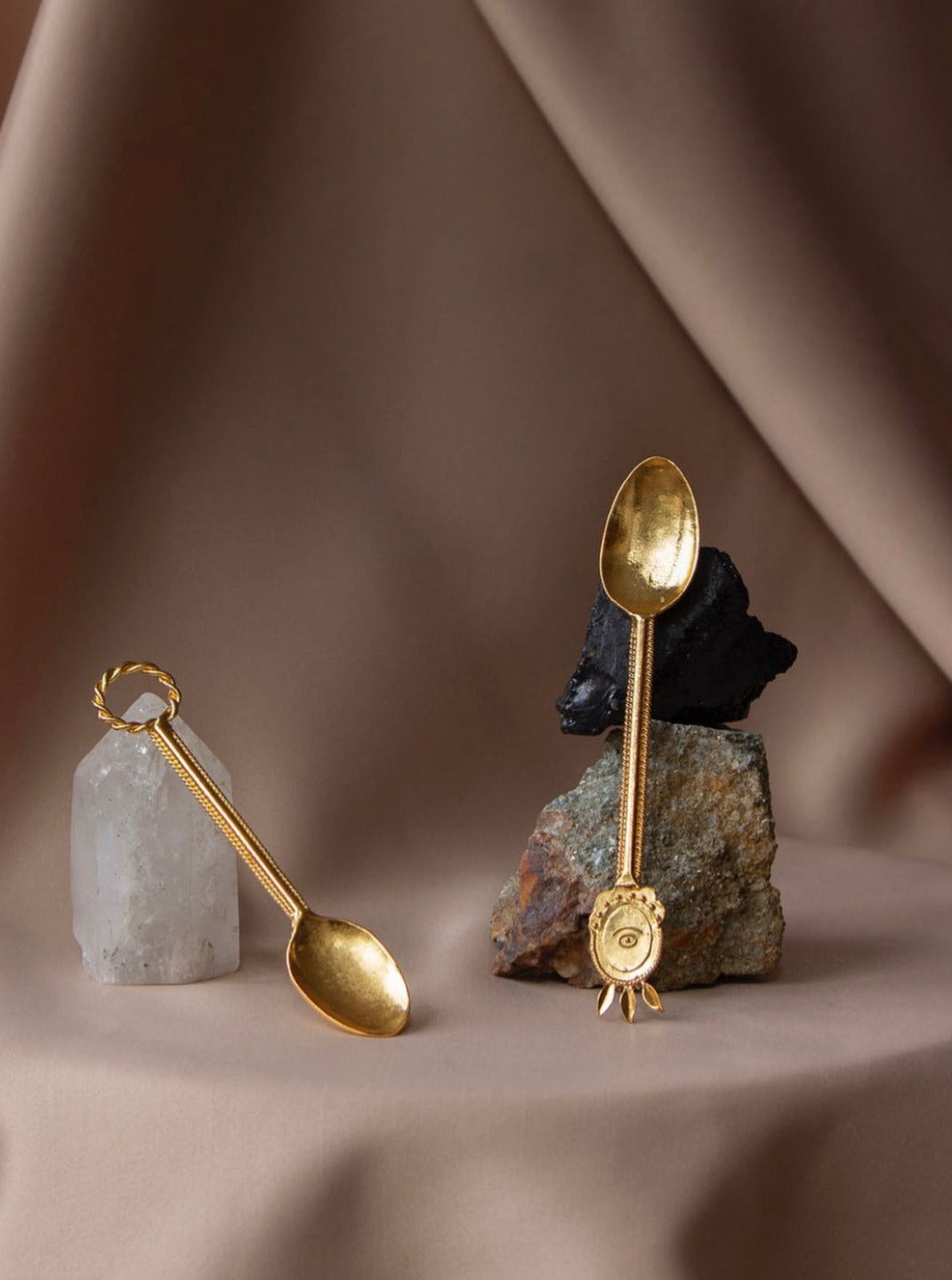 Wreaths Tea Spoon — side angle
