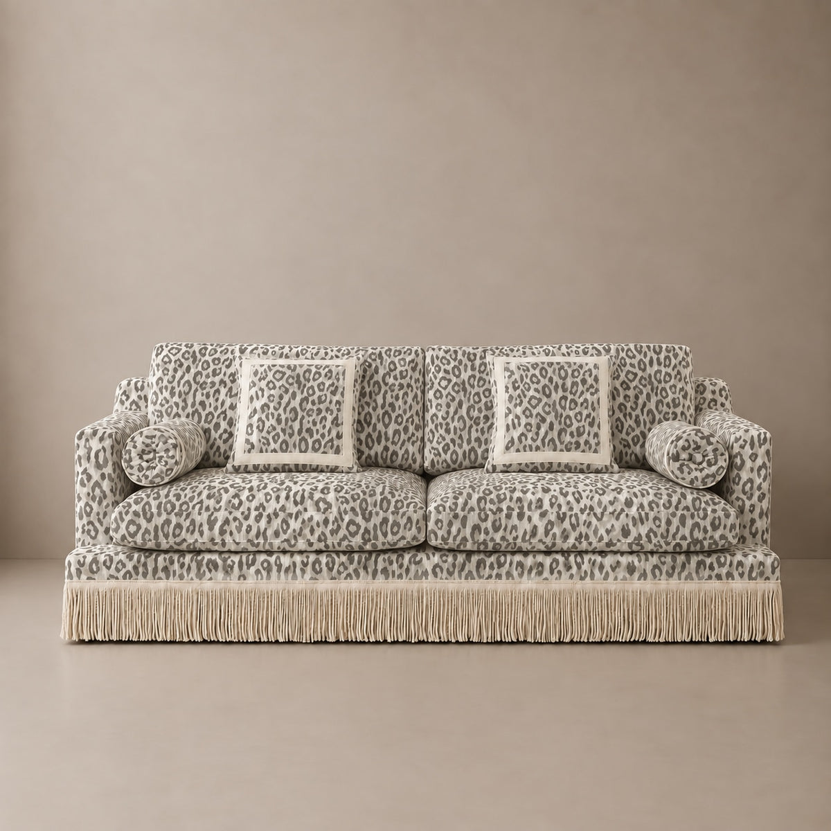 Orlando Sofa 230 cm - Leo Velvet & Ivory Fringe by RIJD Interior — variant detail