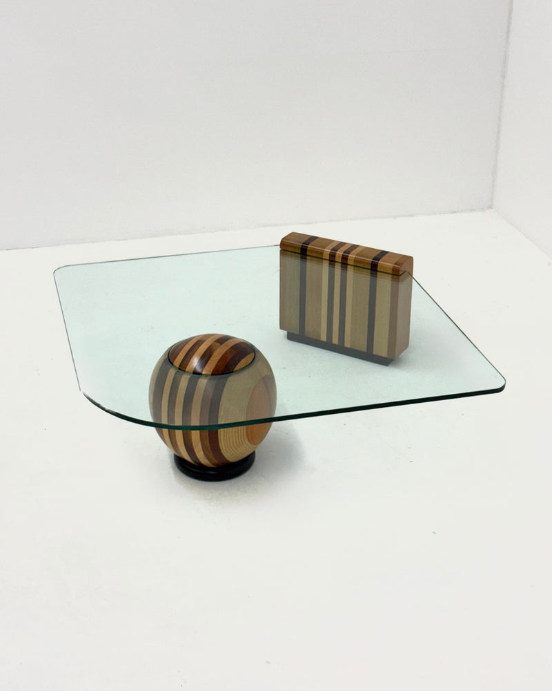 Vintage Metafora coffee table by Massimo & Lella Vignelli for Casigliani — lifestyle setting
