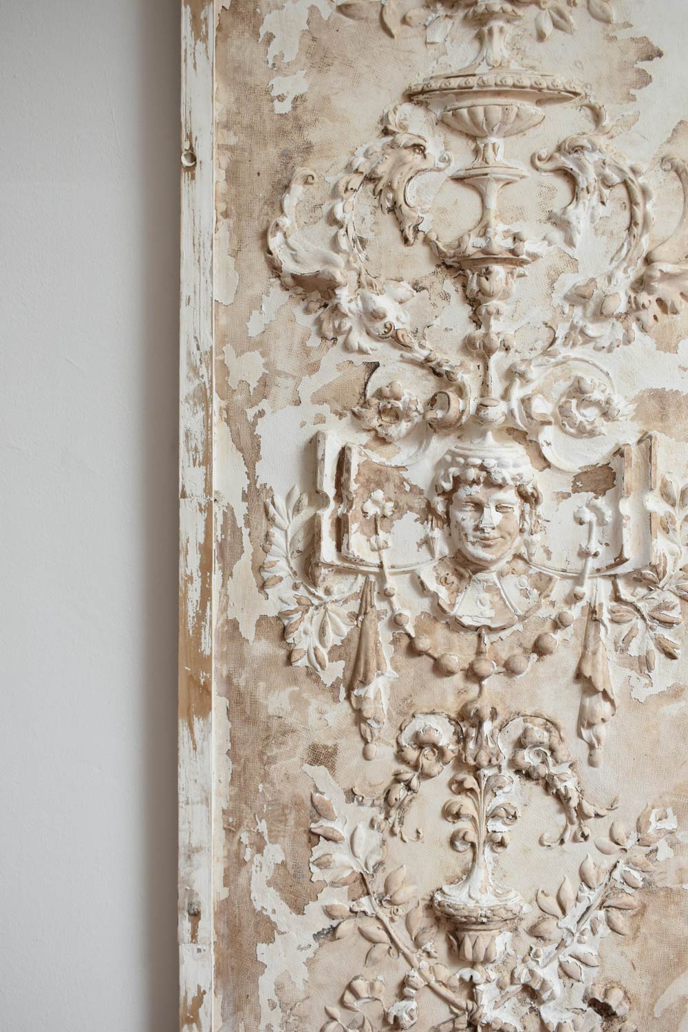 Plaster Stucco and Plaster Low Relief, XIXth c. — close-up of textured wall art