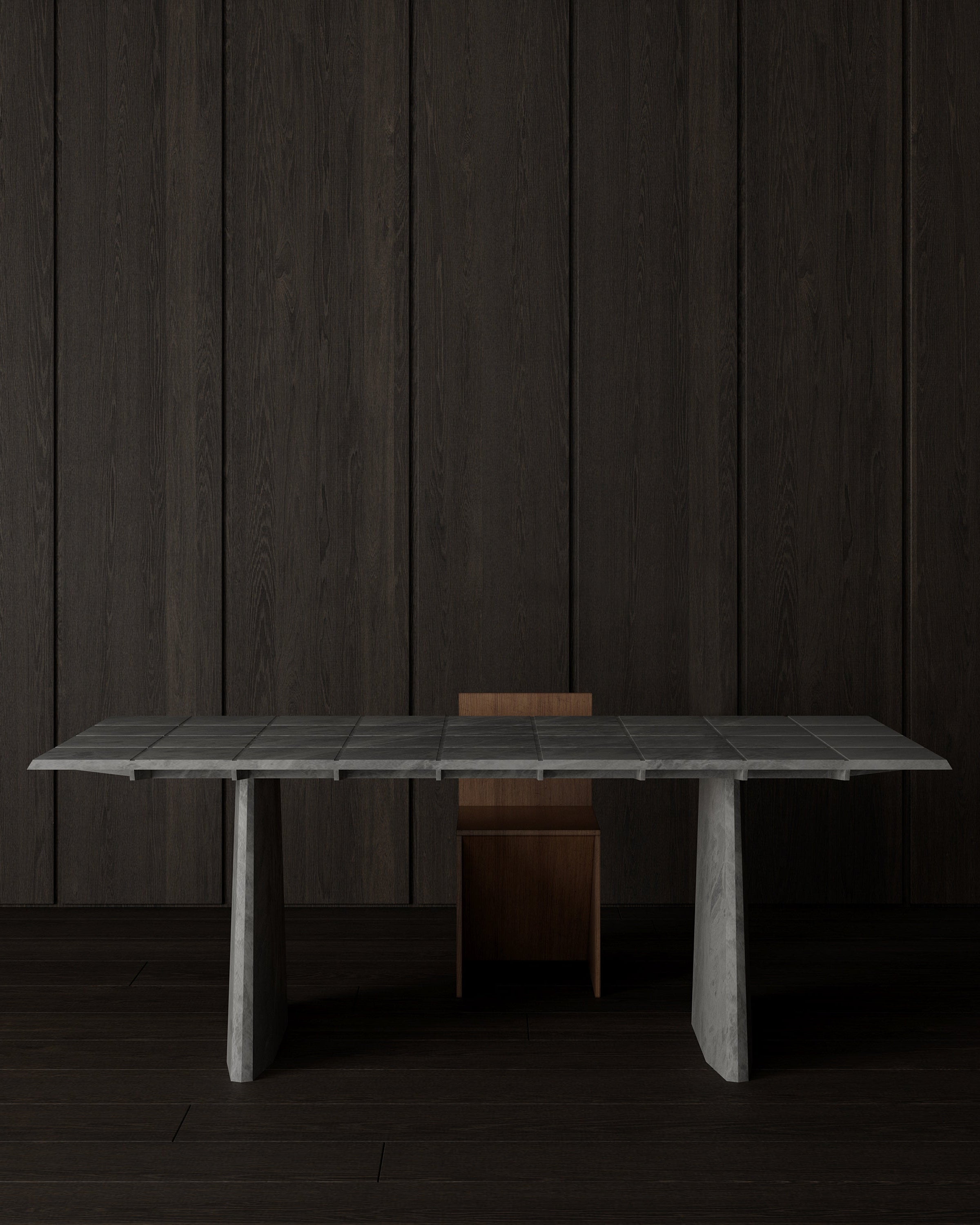 Minimalism Dining Table in Marble - Table FUSO by Studio Flavien Delbergue | The Oblist