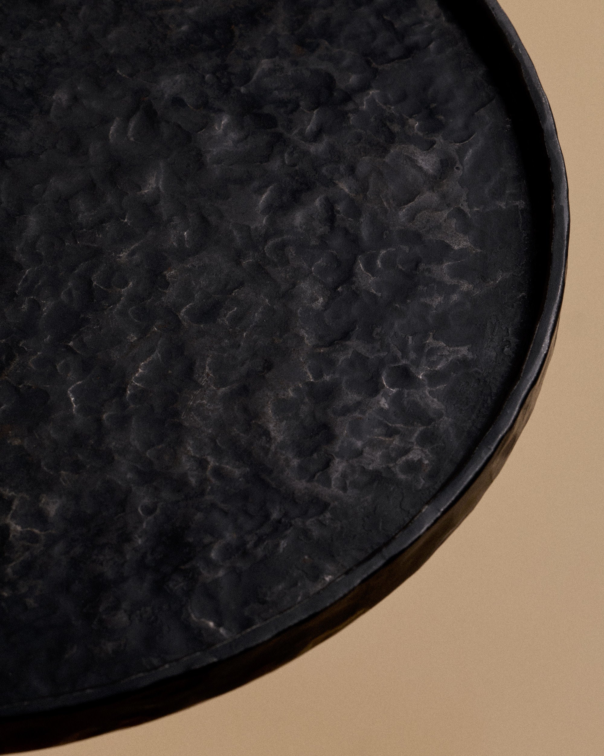 Brut Vol. I — Hand-Forged Iron Side Table — side angle