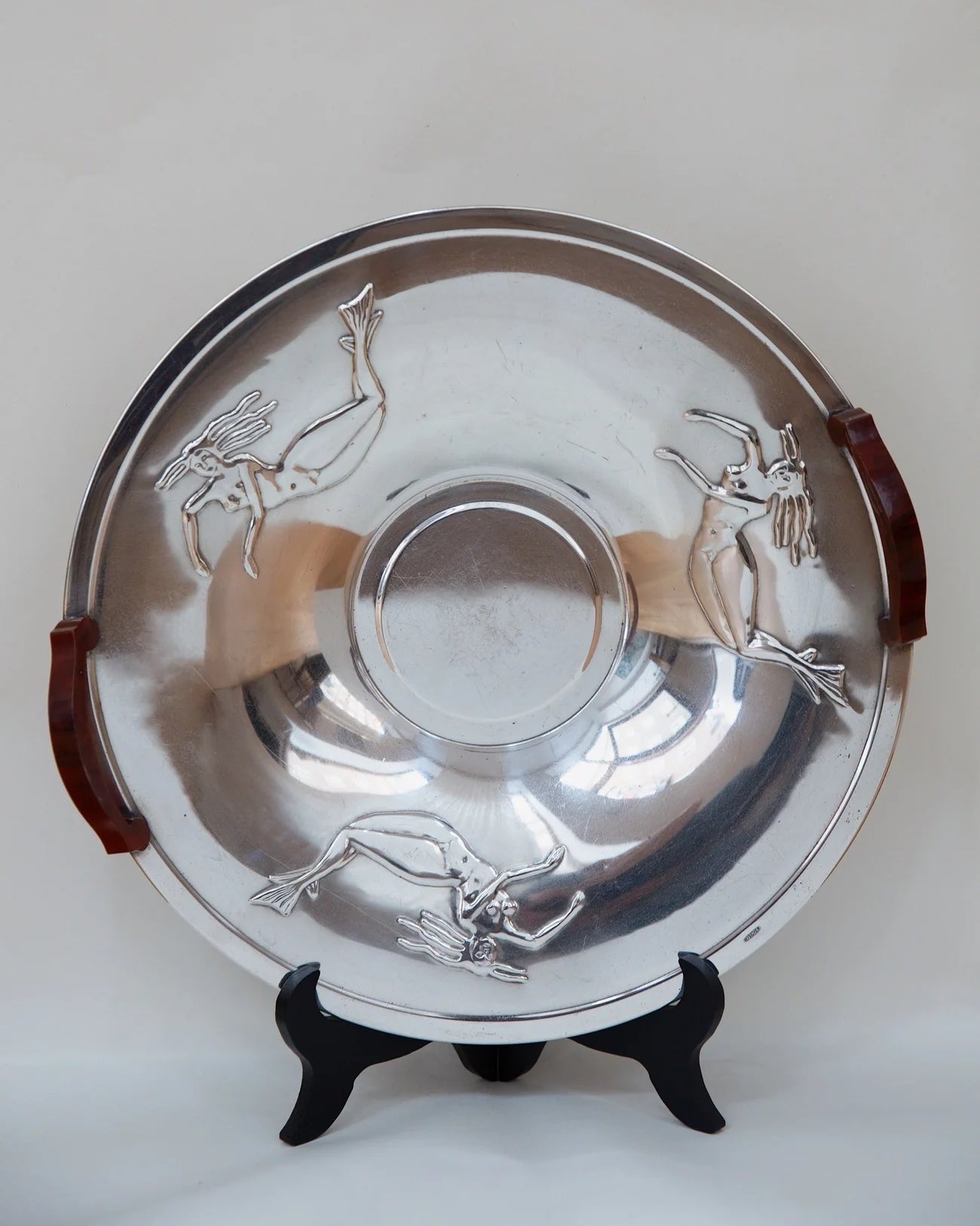 Art Deco Dish with Mermaids, 1930s
