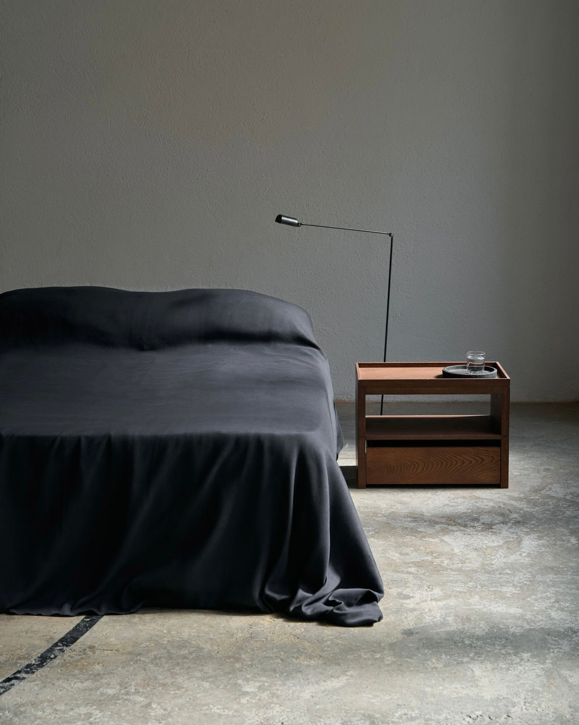 Eileen Bedside Table + Tray by Obstacles | The Oblist — wooden design, modern style