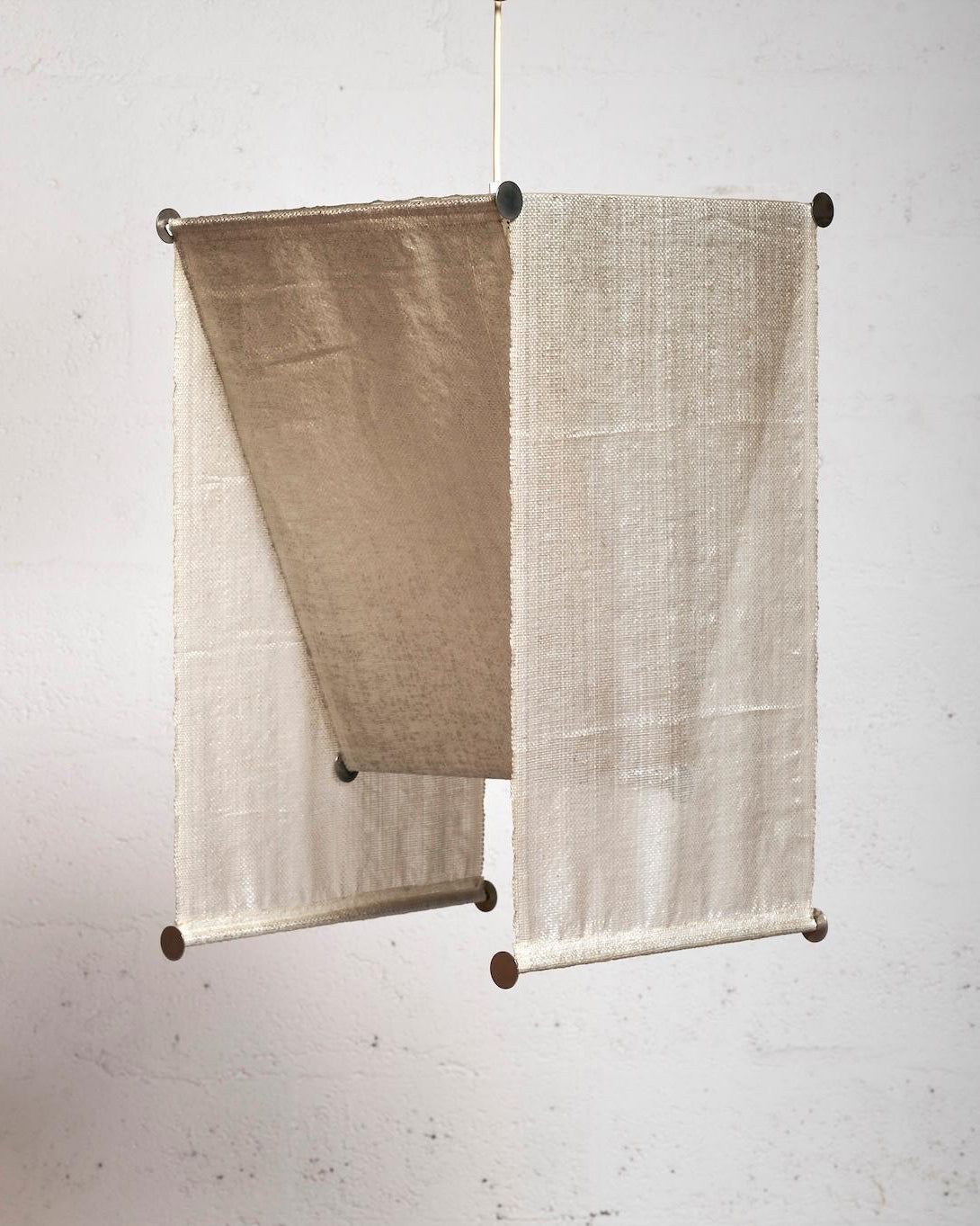 Teli Pendant in Fabric and Metal by Harold Mollet | The Oblist