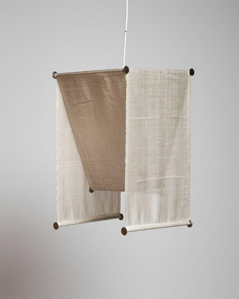 Teli Pendant in Fabric and Metal by Harold Mollet | The Oblist