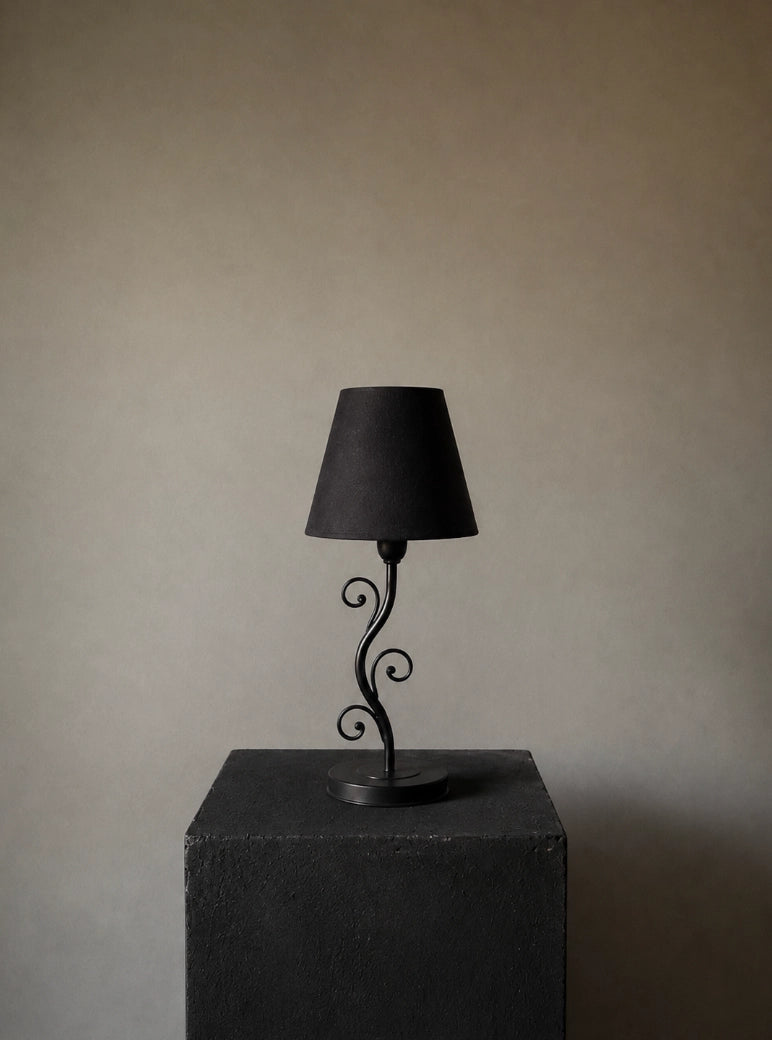 1980s French Vintage Spiral Mini Lamp — lifestyle setting