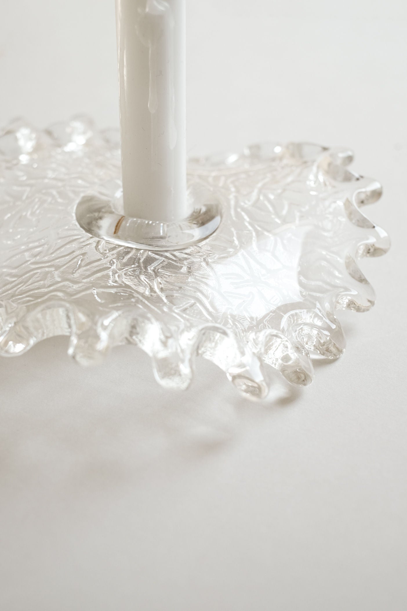 Glass Candle Holder — close-up
