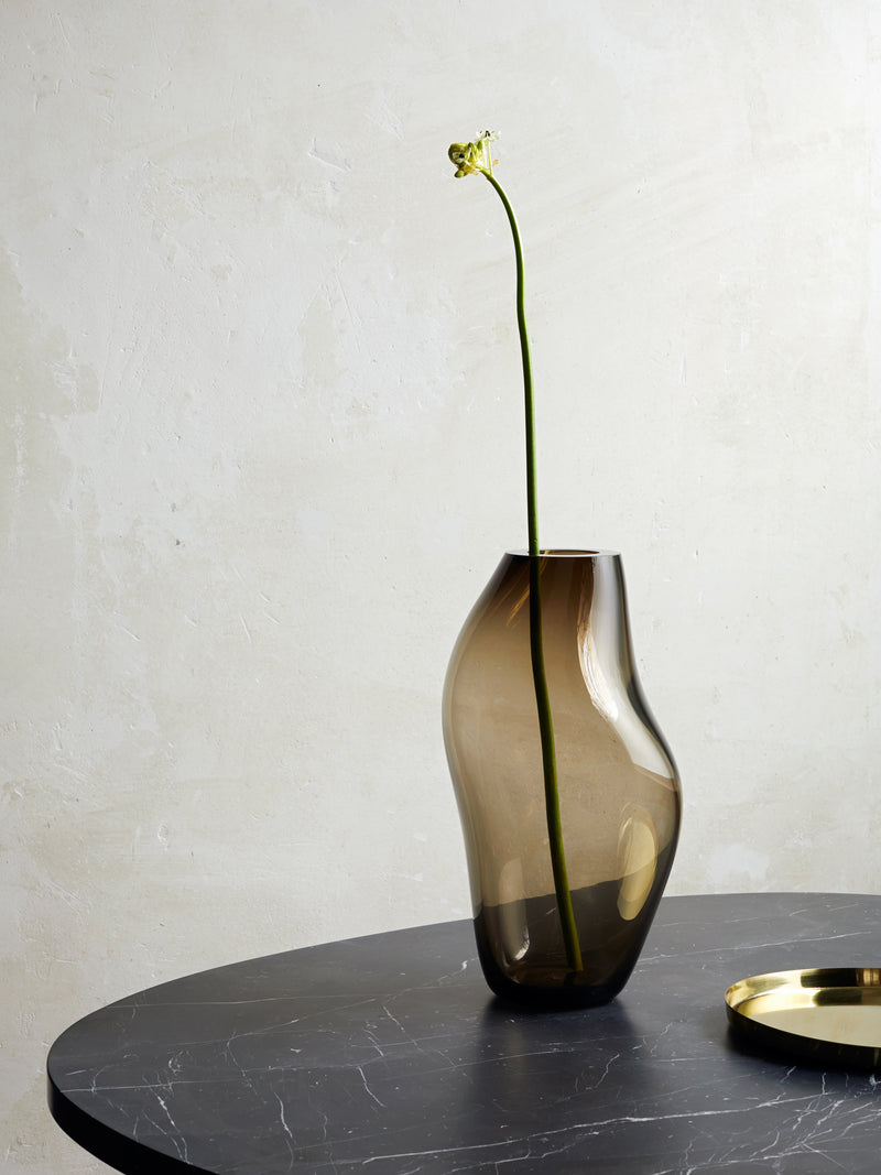 SUPERNOVA IV vase - size M by ELOA - Unique Lights | The Oblist - smoky glass material