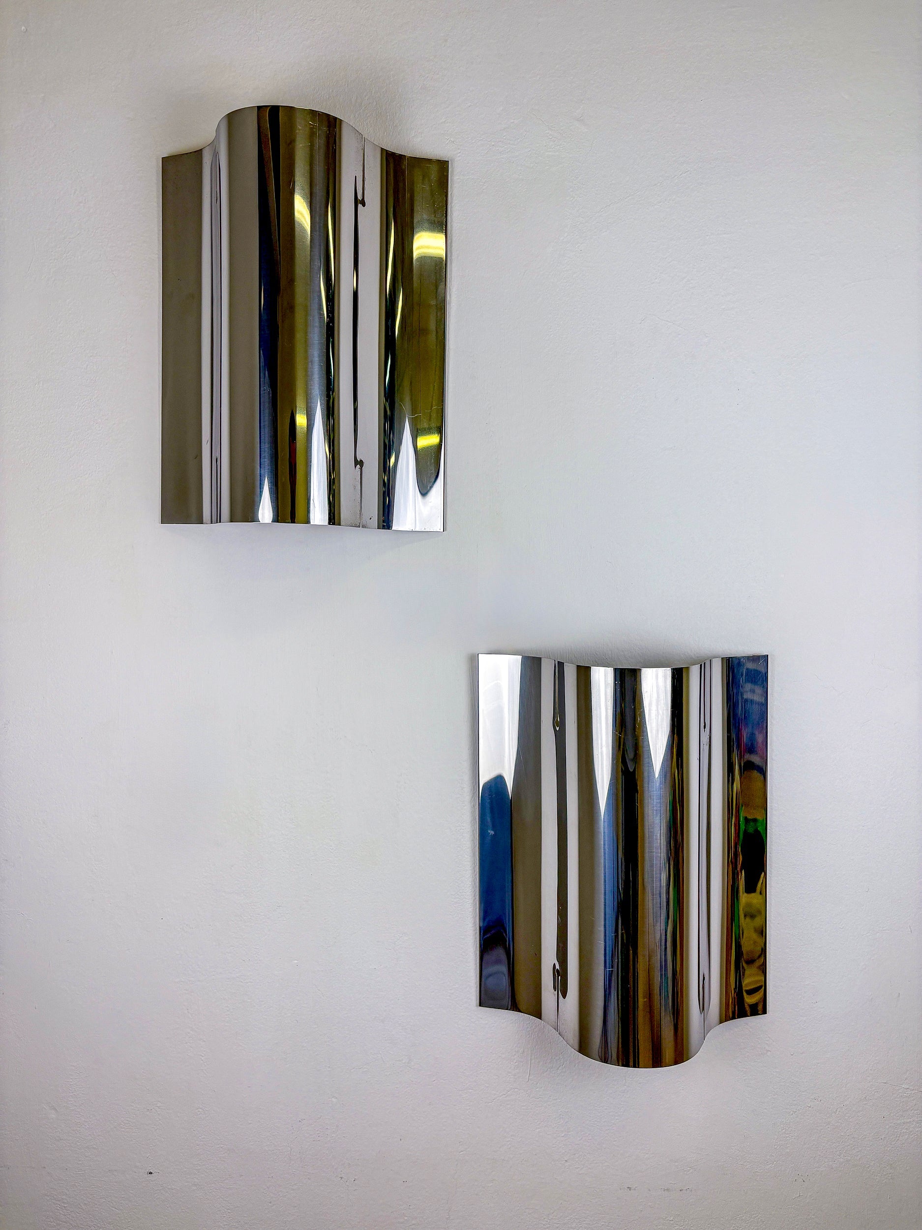 Pair of Space-Age wall Sconces by Sagim, Italy, 1970's by Malamar Studio | The Oblist