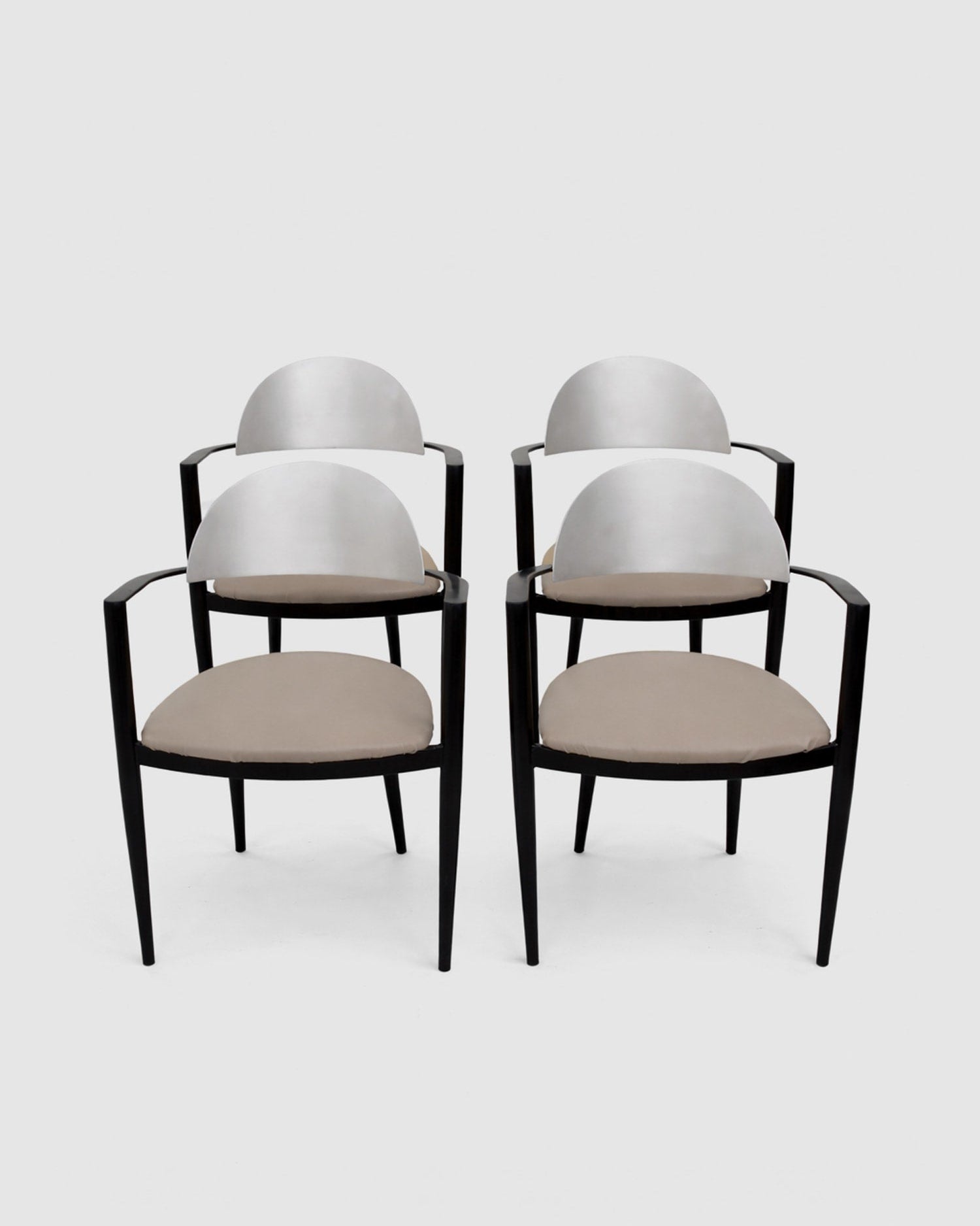 Set of 4, Modernist Dining Chairs by Villa | The Oblist