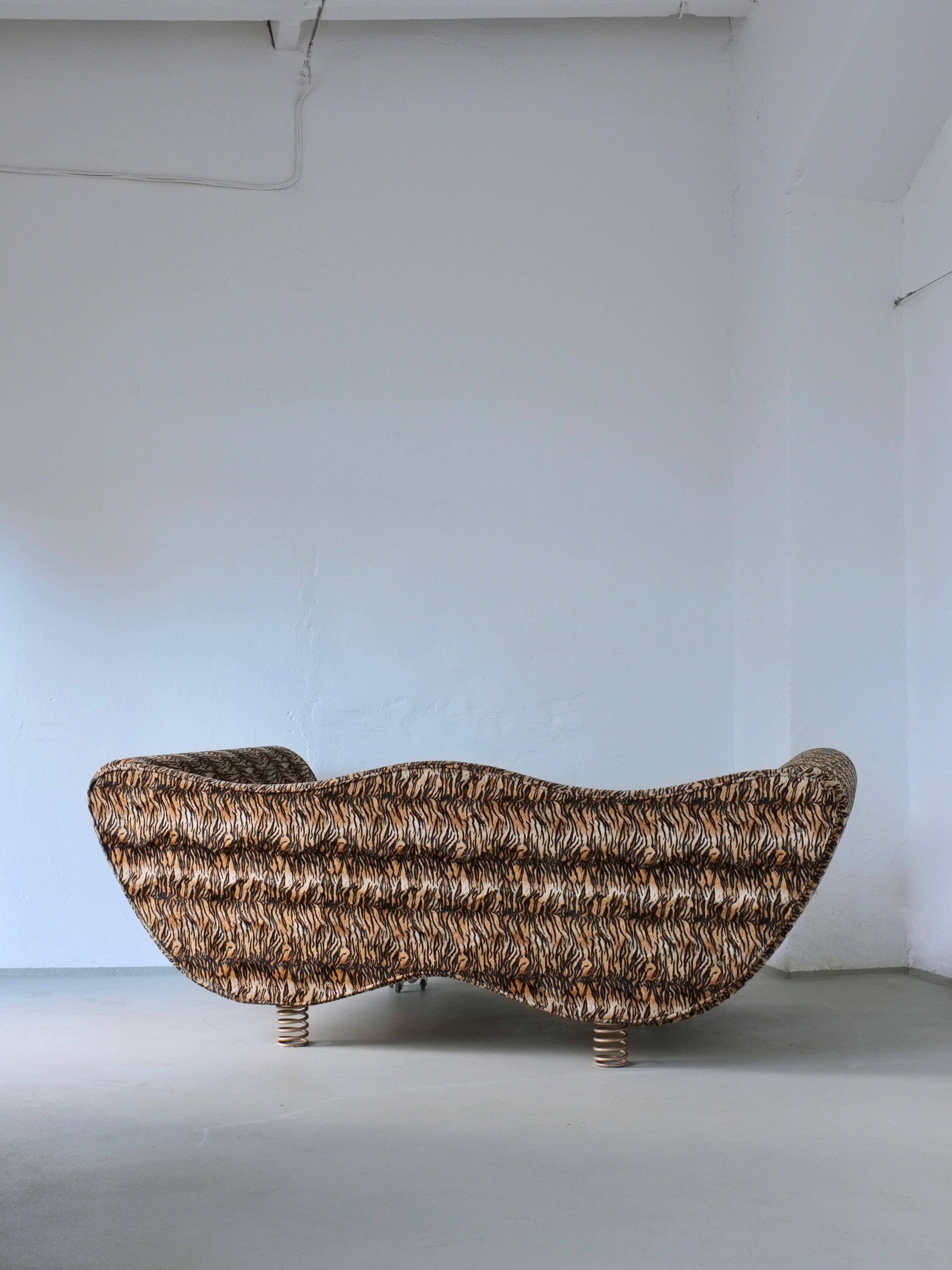 Canapé à motif animal postmoderne, Allemagne, années 1990