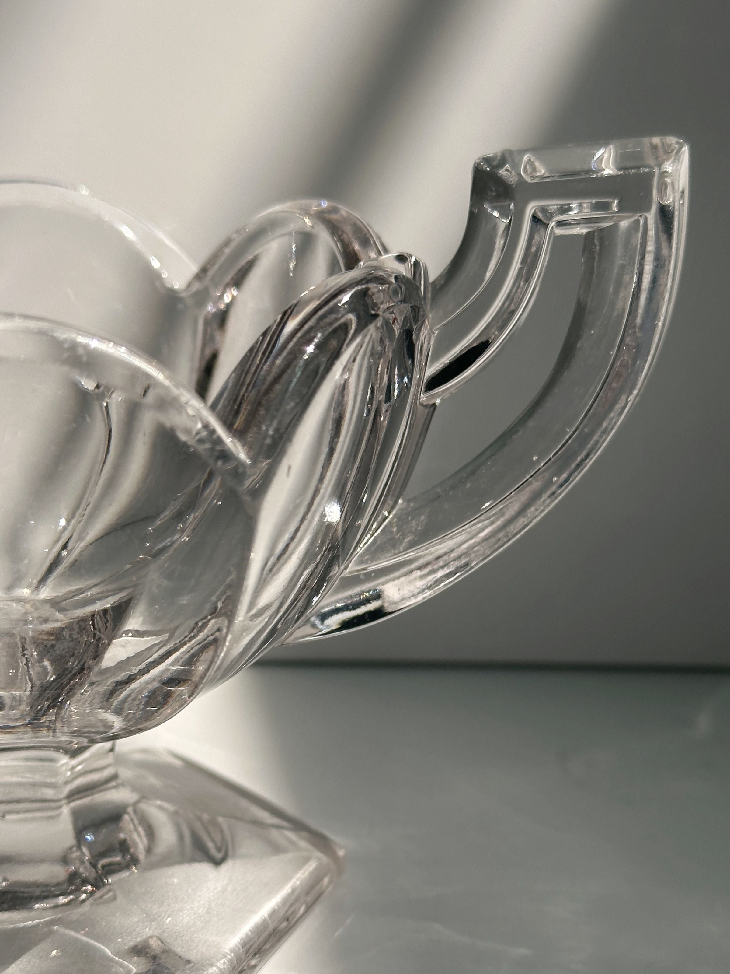Crystal Glass Bowl — angled view highlighting clear glass details