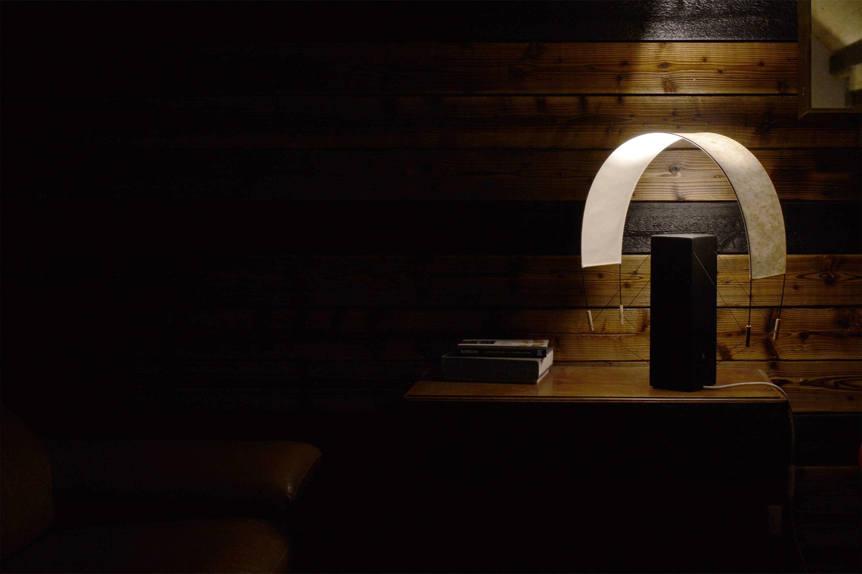 Contemporary Table Lamps in Terracotta - Lumia - Collection Aura — close-up