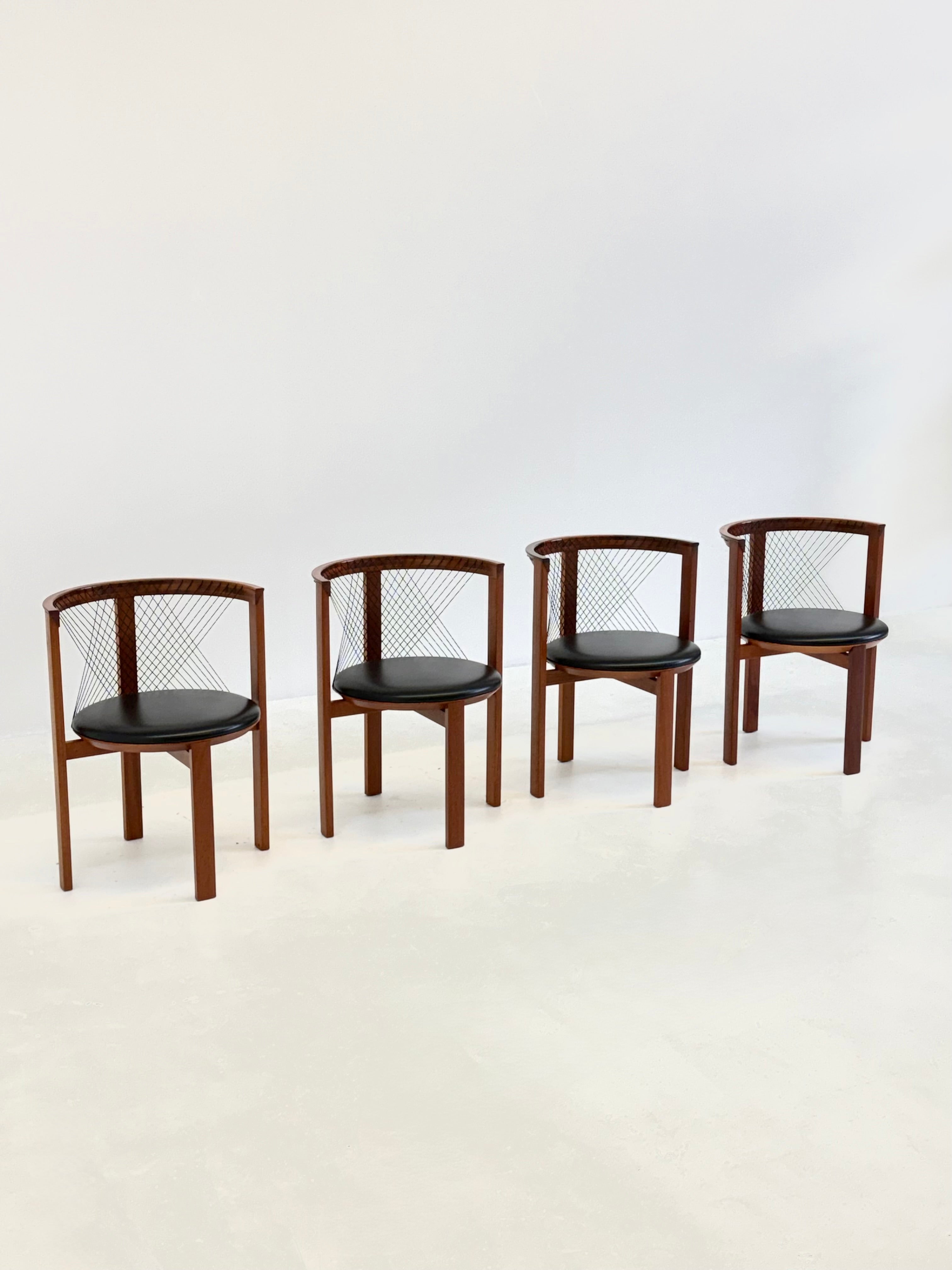 Set of Tranekær String chairs by Niels Jørgen Haugesen — view 16