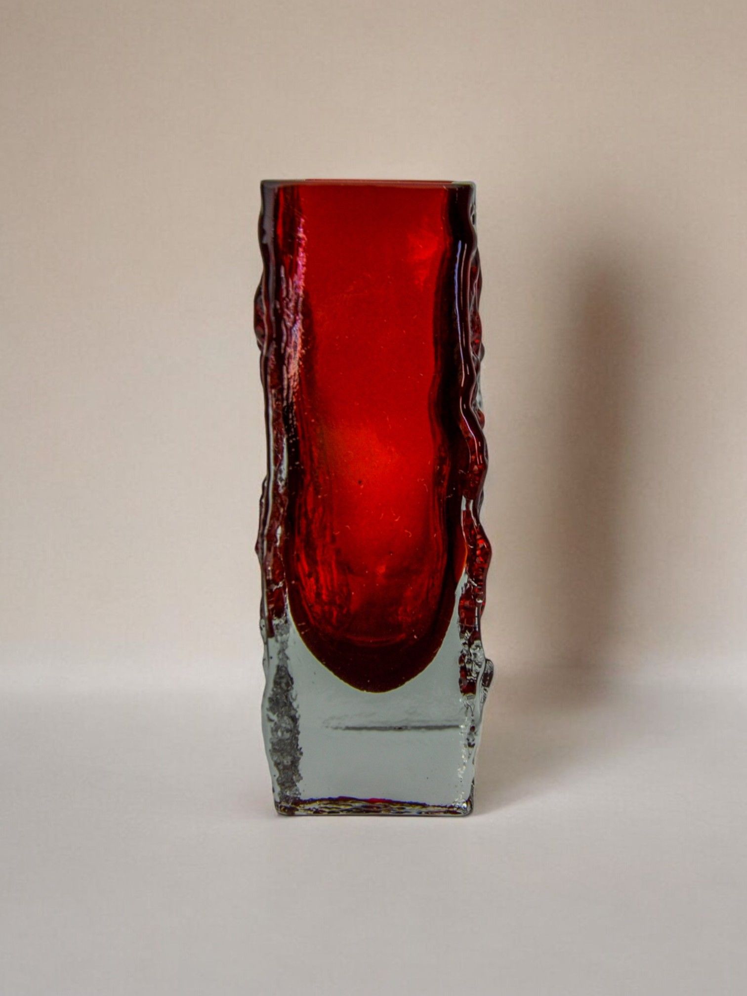 Sommerso Vase by Seguso, Murano, Italy, 1970 — lifestyle setting