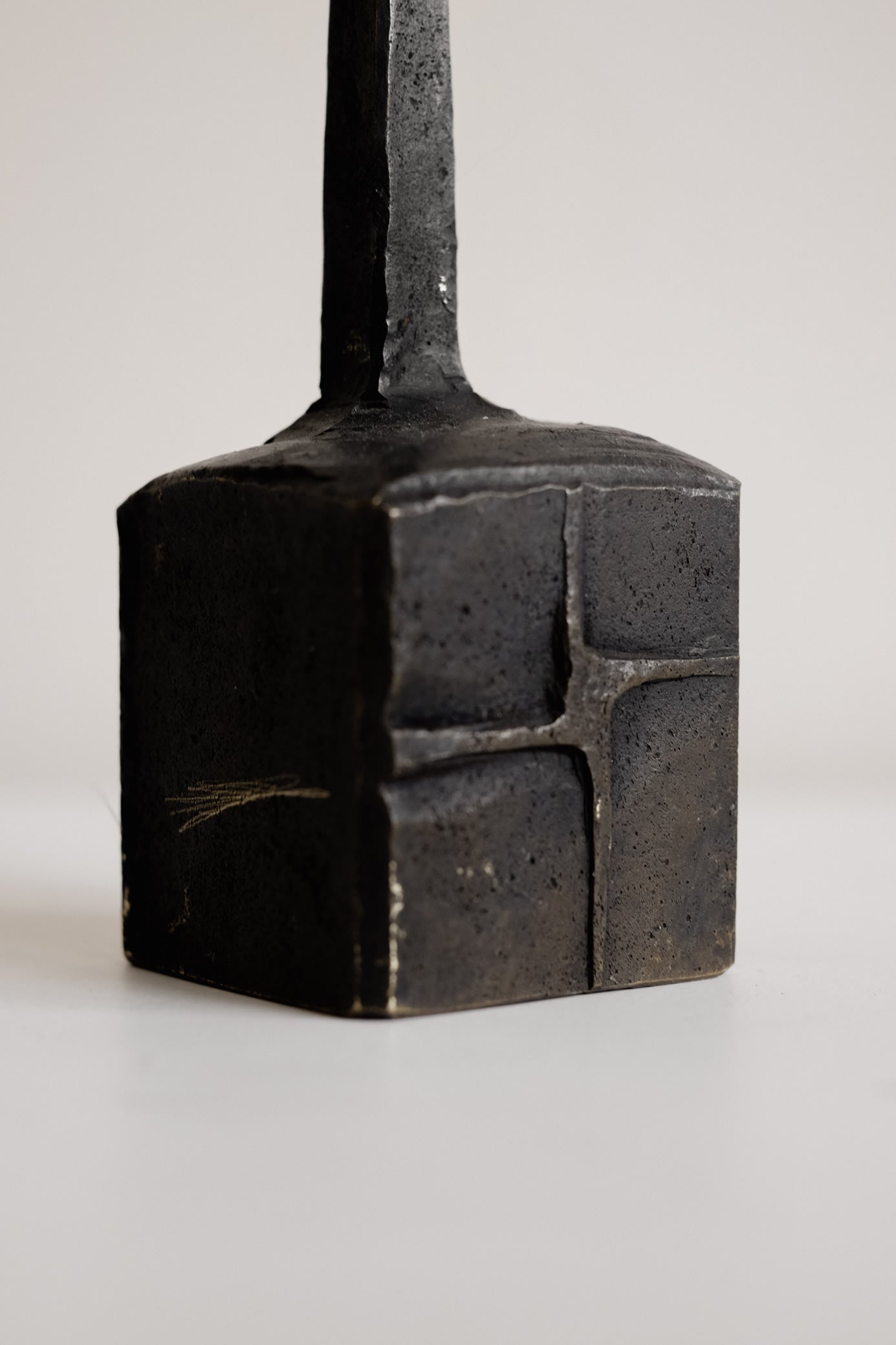 Vintage Brutalist Candle Holder — in context