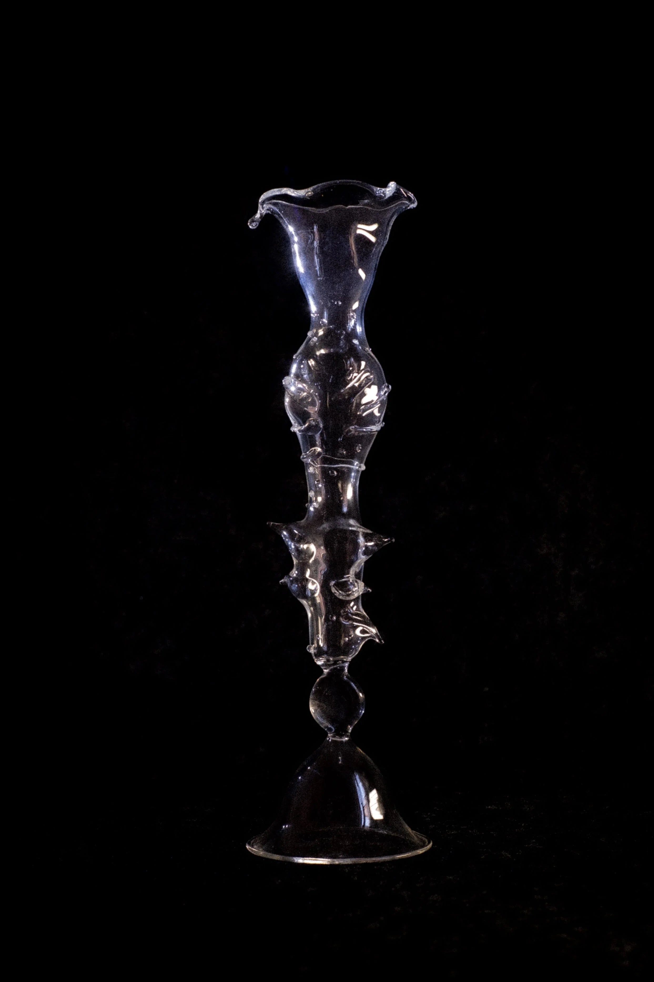 Decorative Object in Borosilicate Glass — side angle
