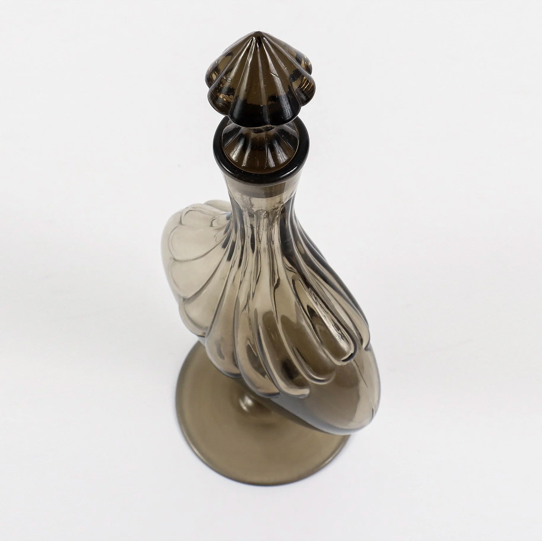 Decanter by Simon Gate for Sandvik/Orrefors, 1920's — side angle